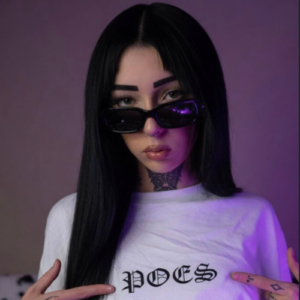 VXID FFF - Metal Logo Back | White | Crop Top